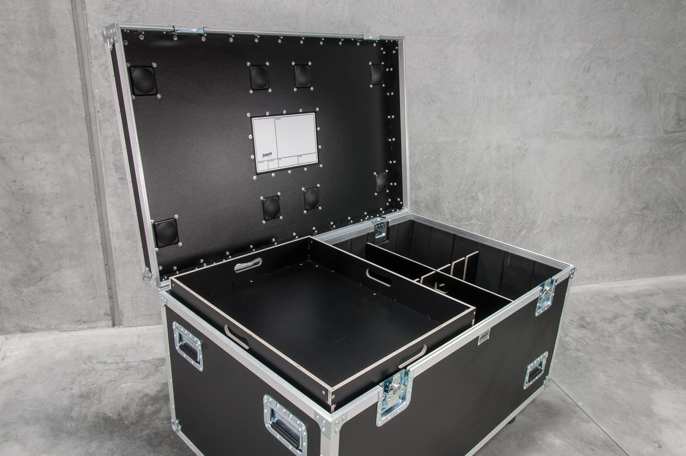 48 x 30 Tall Road Case with Divider Insert and Tray